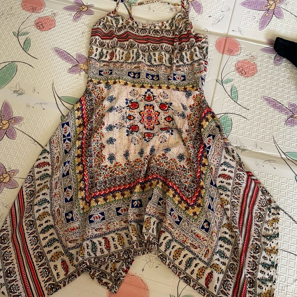 Summer dress with unique print